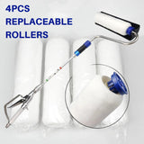 4PCS Replaceable Roller Brushes For Ez Airless Paint Roller - EZ Painting Tools