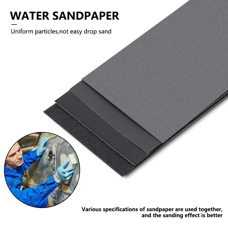 All Purpose Sandpaper (15 Pack) 400 to 2500 Grit Assortment - EZ Painting Tools